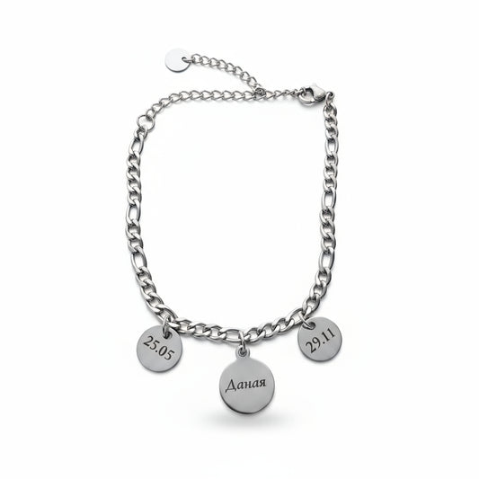 Personalized Stainless Steel Bracelet | ARIA