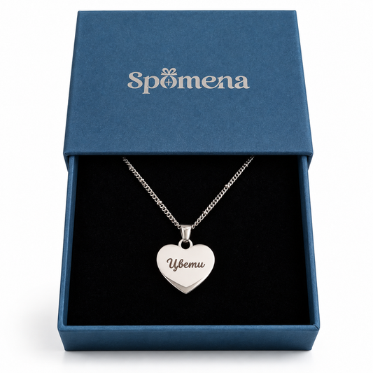Personalized Stainless Steel Mirror Pendant Necklace (PVD Gold) | Pulse