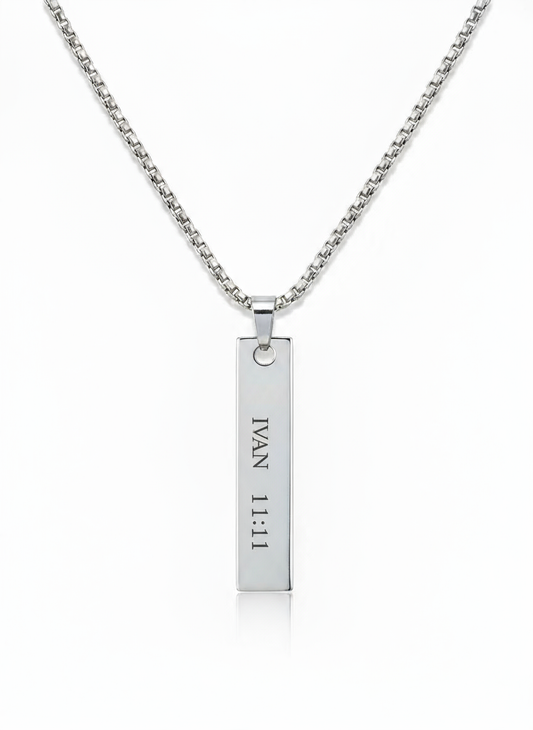 Personalized stainless steel necklace for men | NORD