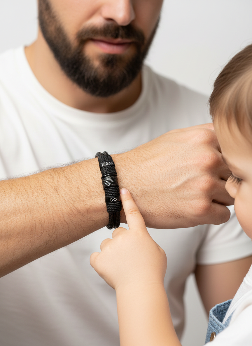 Men’s Braided Bracelet with Custom Engraving | BOND