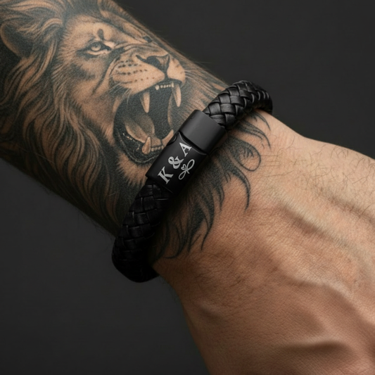 Men’s Braided Bracelet with Custom Clasp Engraving | NEXO