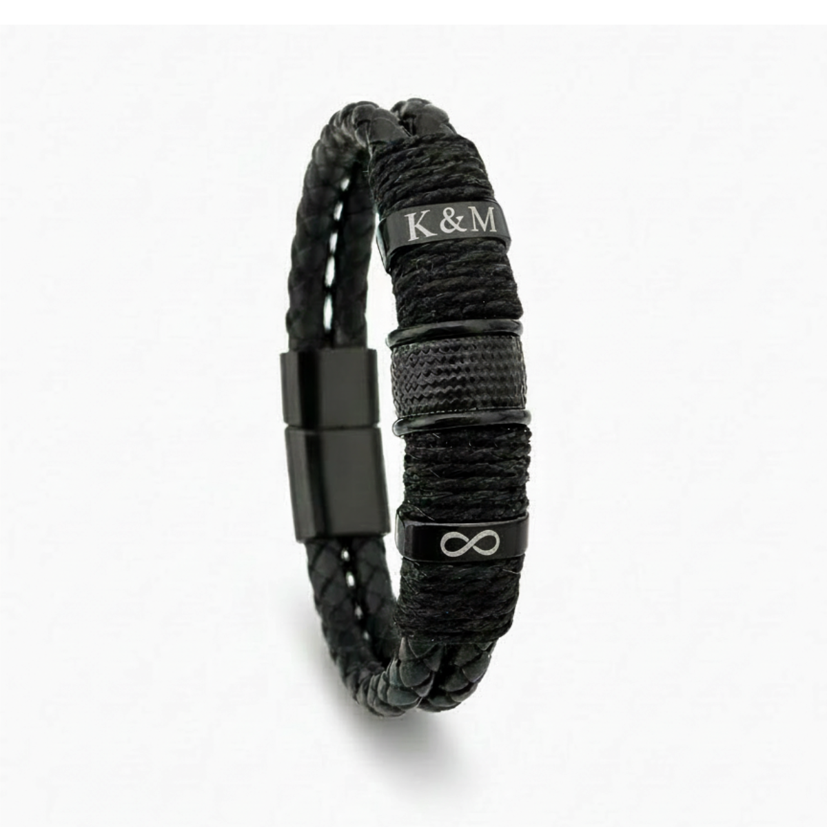 Men’s Braided Bracelet with Custom Engraving | BOND