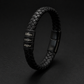 Men’s Braided Bracelet with Custom Engraving | SAGA with 3 pendants
