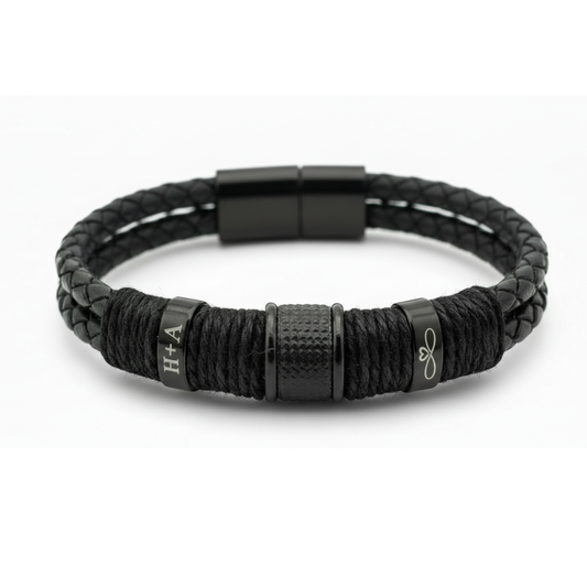 Men’s Braided Bracelet with Custom Engraving | BOND