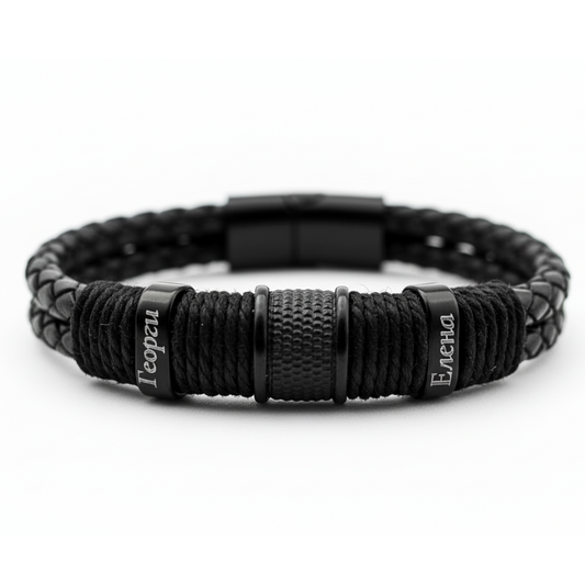 Men’s Braided Bracelet with Custom Engraving | BOND