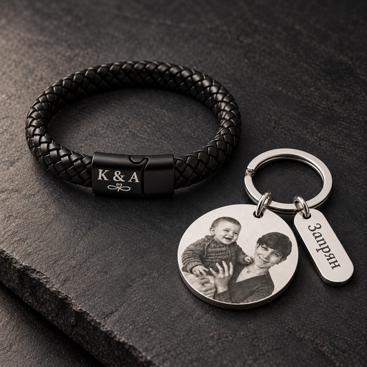 NEXO Bracelet + Photo Keychain Set