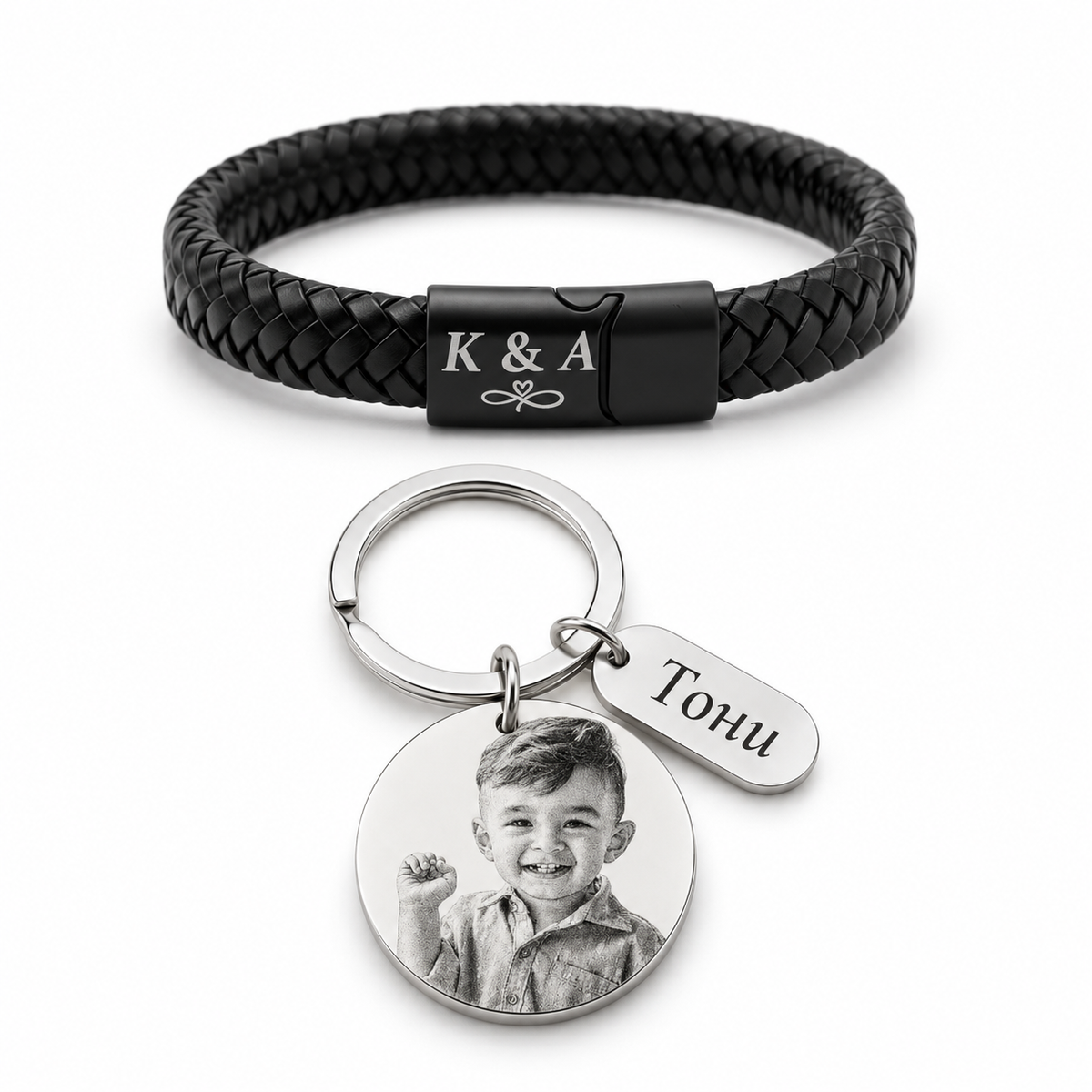 NEXO Bracelet + Photo Keychain Set