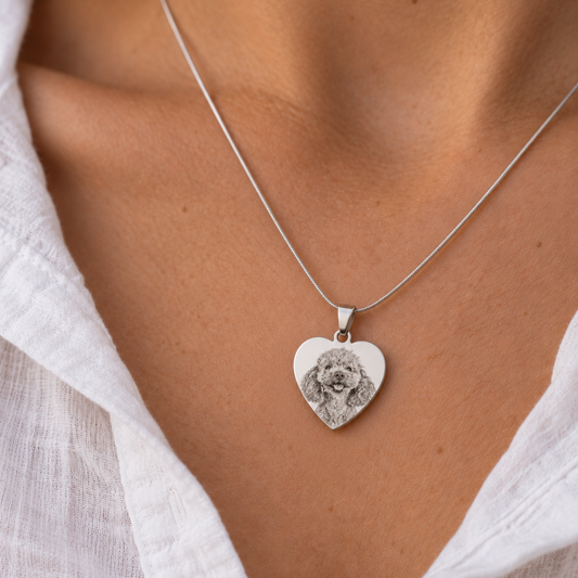 Aura - Personalized Stainless Steel Necklace (Photo Engraving)