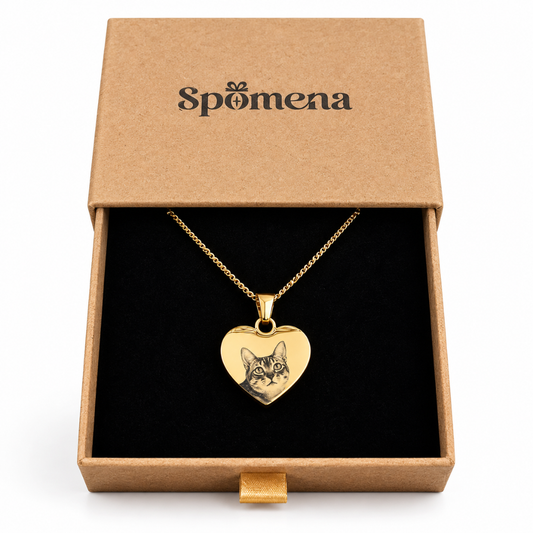 Aura - Personalized Stainless Steel Necklace (Photo Engraving)