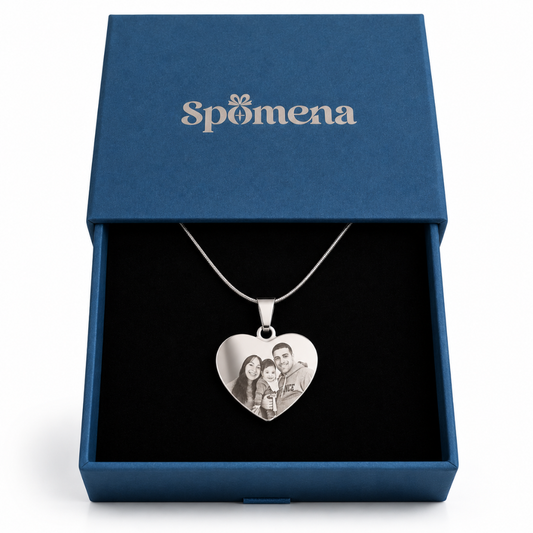 Aura - Personalized Stainless Steel Necklace (Photo Engraving)
