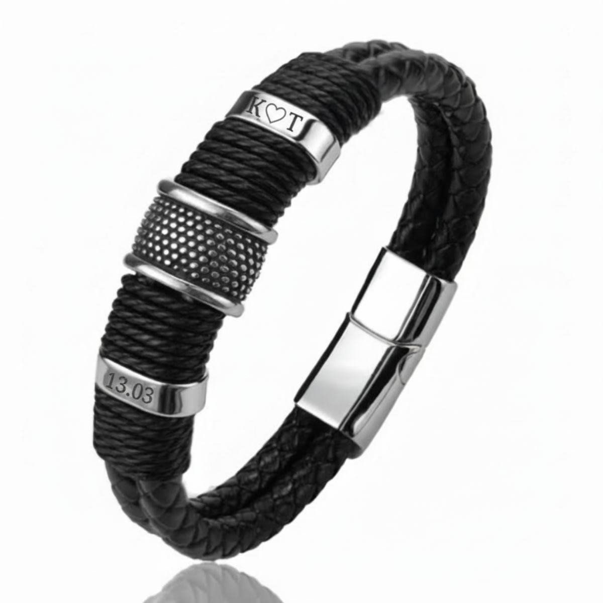 Men’s Braided Bracelet with Custom Engraving | BOND