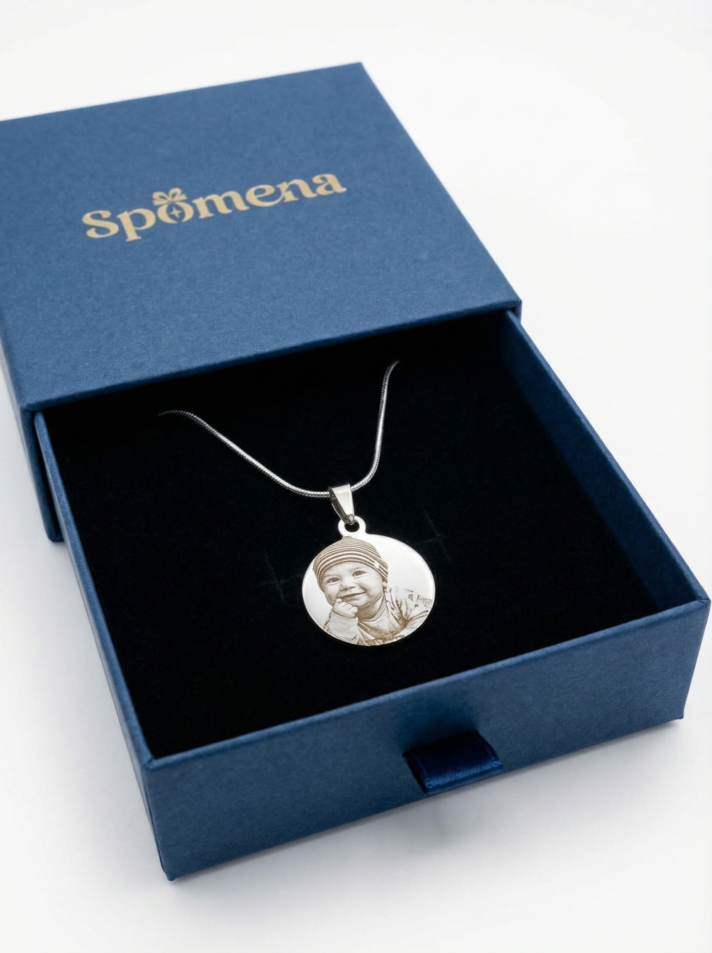 Personalized stainless-steel necklace (photo engraving) | Precious