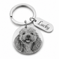 Personalized Photo Keychain with Engraved Tag
