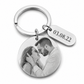 Personalized Photo Keychain with Engraved Tag