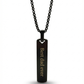 Personalized stainless steel necklace for men | RAVEN
