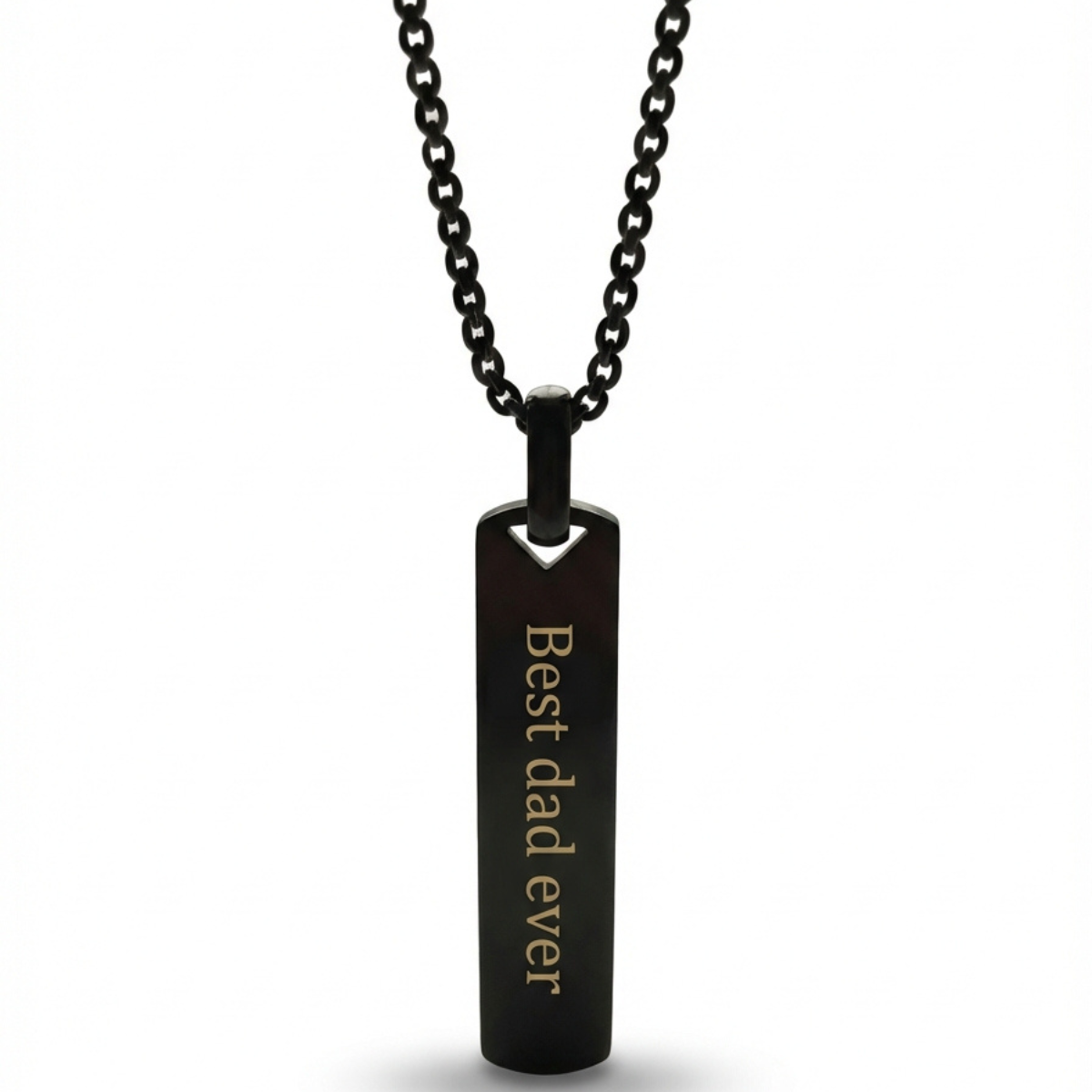 Personalized stainless steel necklace for men | RAVEN