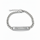 Men’s personalized stainless-steel bracelet |Trace