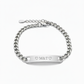 Men’s personalized stainless-steel bracelet |Trace