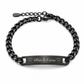 Men’s personalized stainless-steel bracelet |Trace