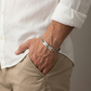 Men’s personalized stainless-steel bracelet |Trace