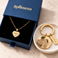 Personalized Women's Necklace + Photo Keychain Set