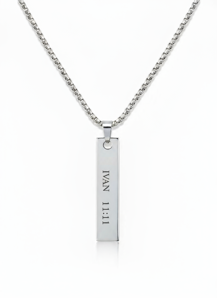 Personalized stainless steel necklace for men | NORD