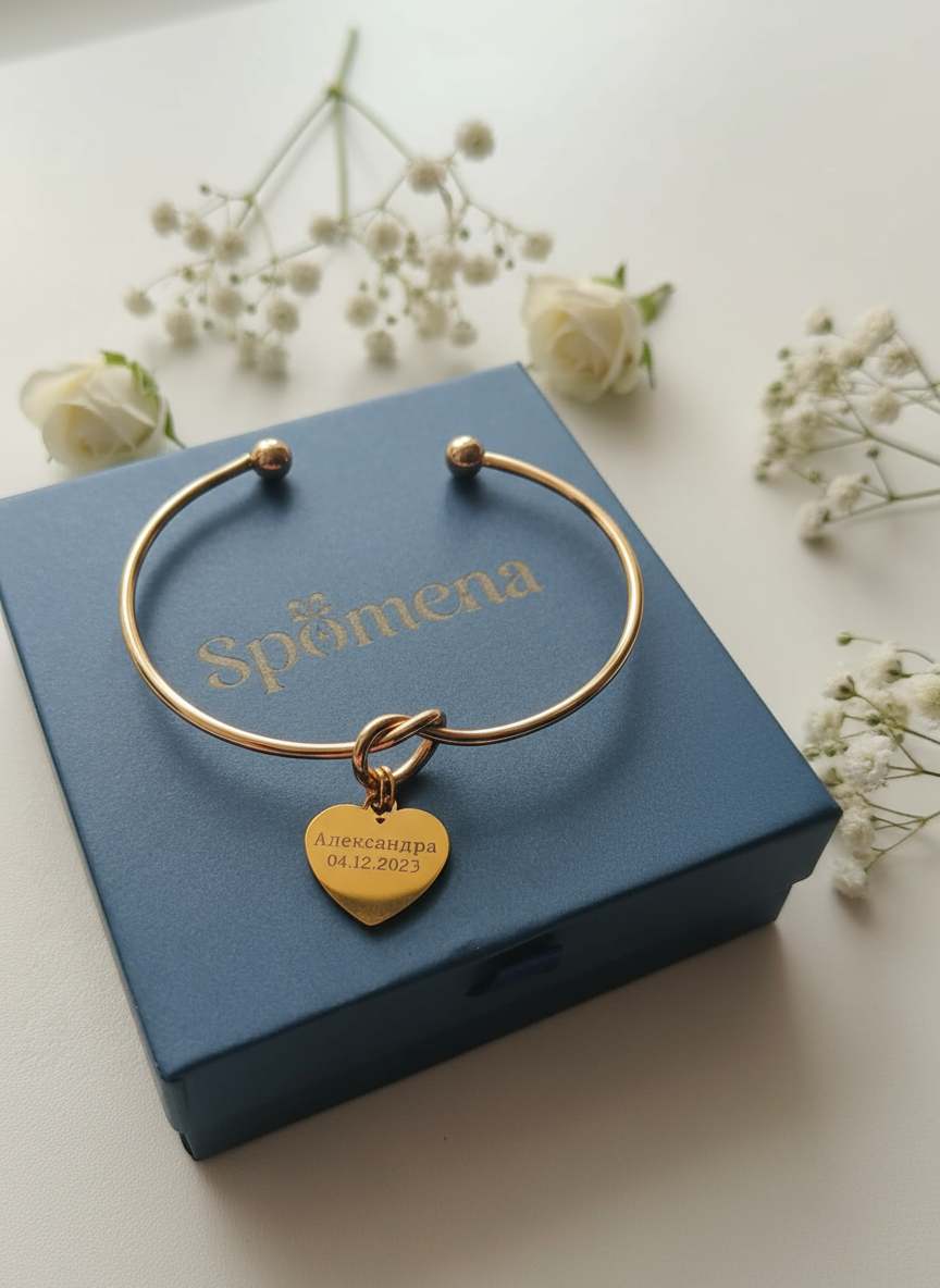 Personalized Stainless Steel Knot Bracelet | Ankora