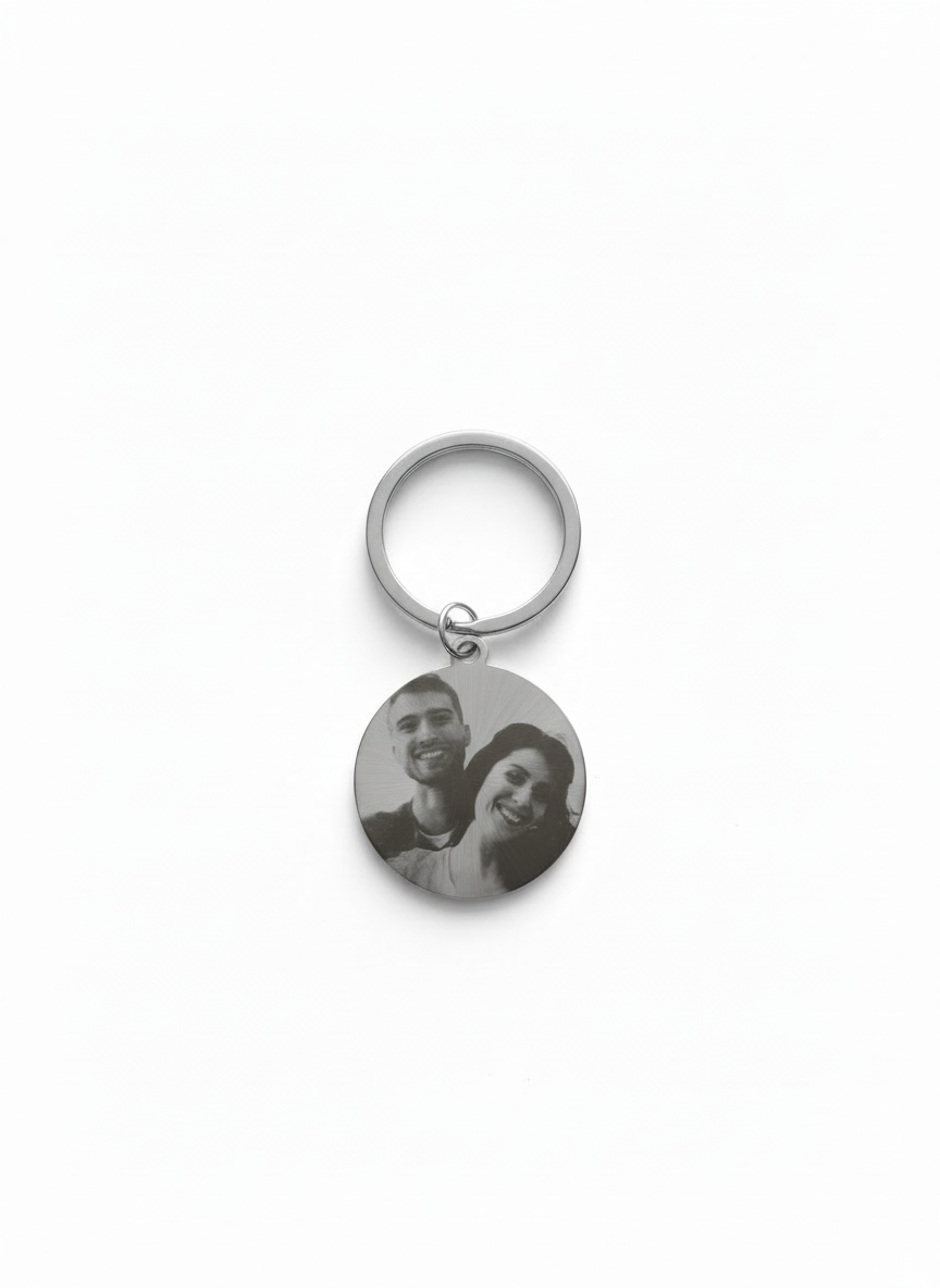 Personalized Photo Keychain (Laser Engraved)