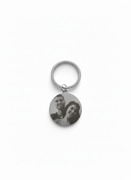 Personalized Photo Keychain (Laser Engraved)