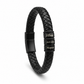 Men’s Braided Bracelet with Custom Engraving | SAGA with 3 pendants