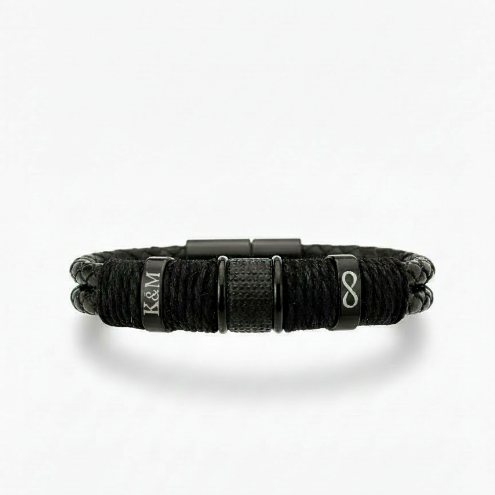 Men’s Braided Bracelet with Custom Engraving | BOND