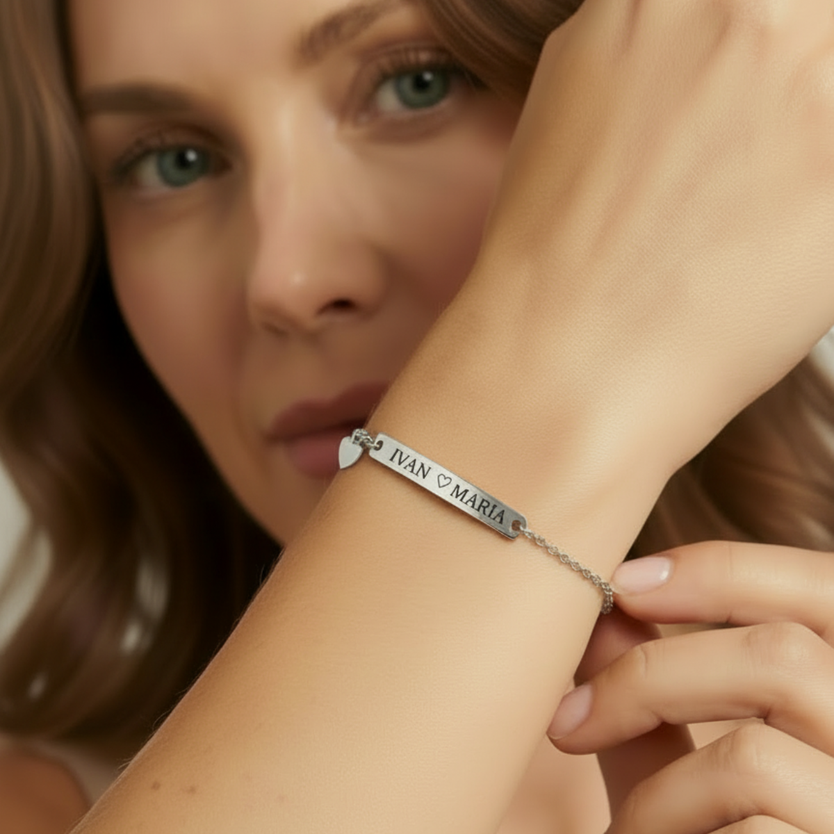 Personalized stainless steel bracelet | NOTE