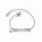Personalized stainless steel bracelet | NOTE