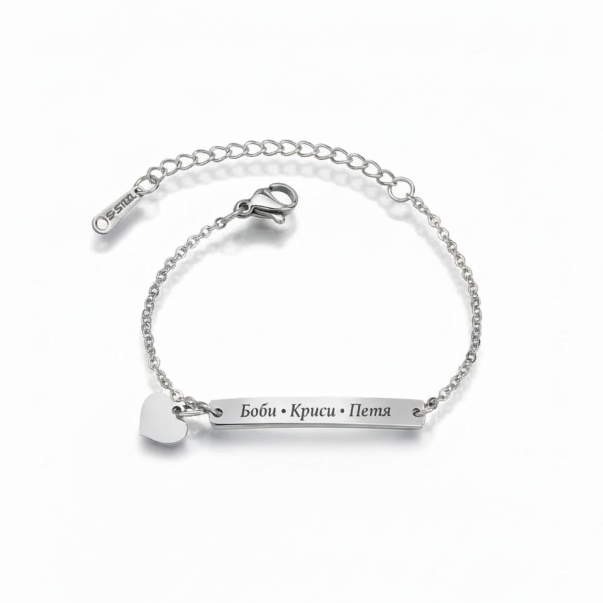 Personalized stainless steel bracelet | NOTE