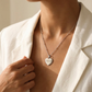 Personalized Stainless Steel Mirror Pendant Necklace (PVD Gold) | Pulse