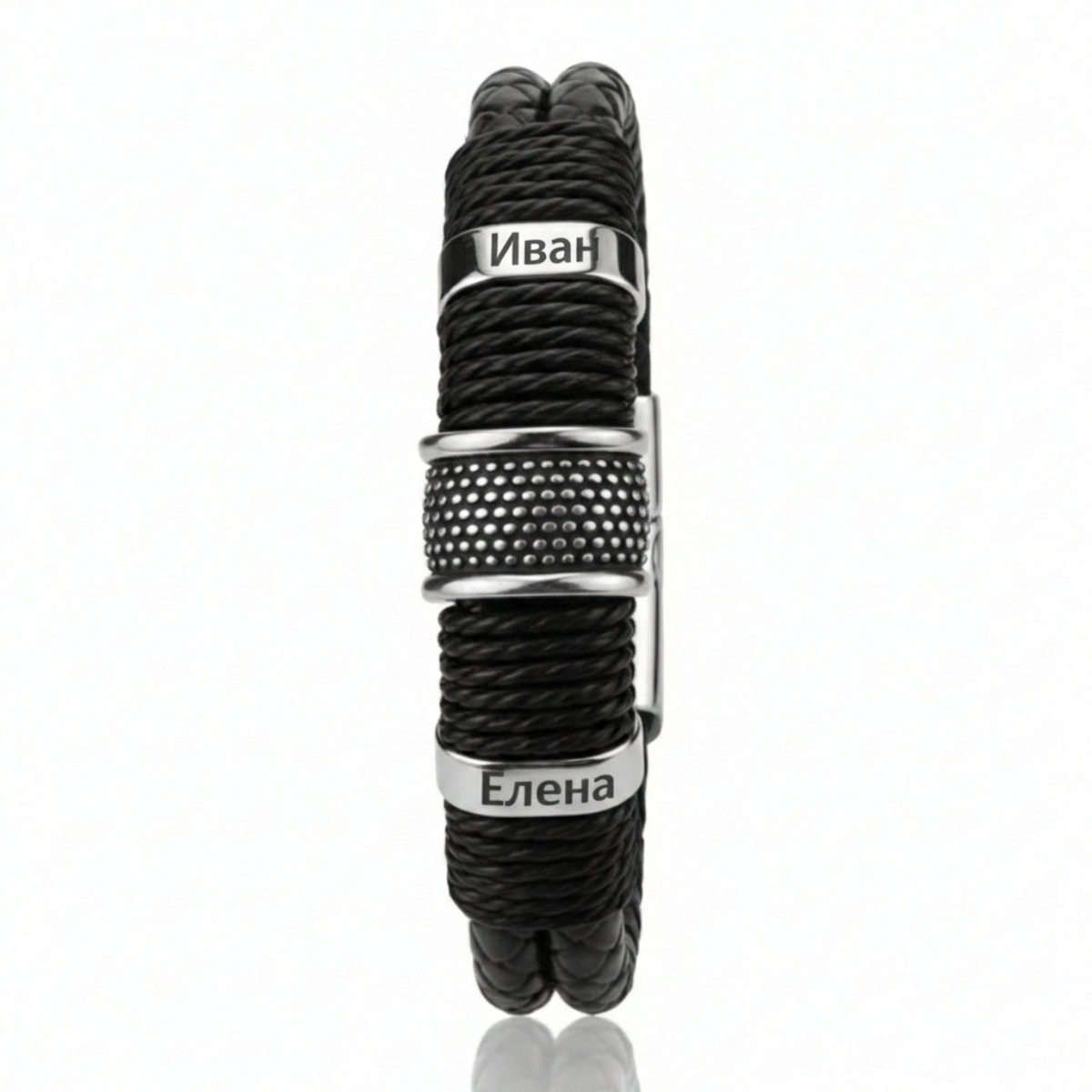 Men’s Braided Bracelet with Custom Engraving | BOND